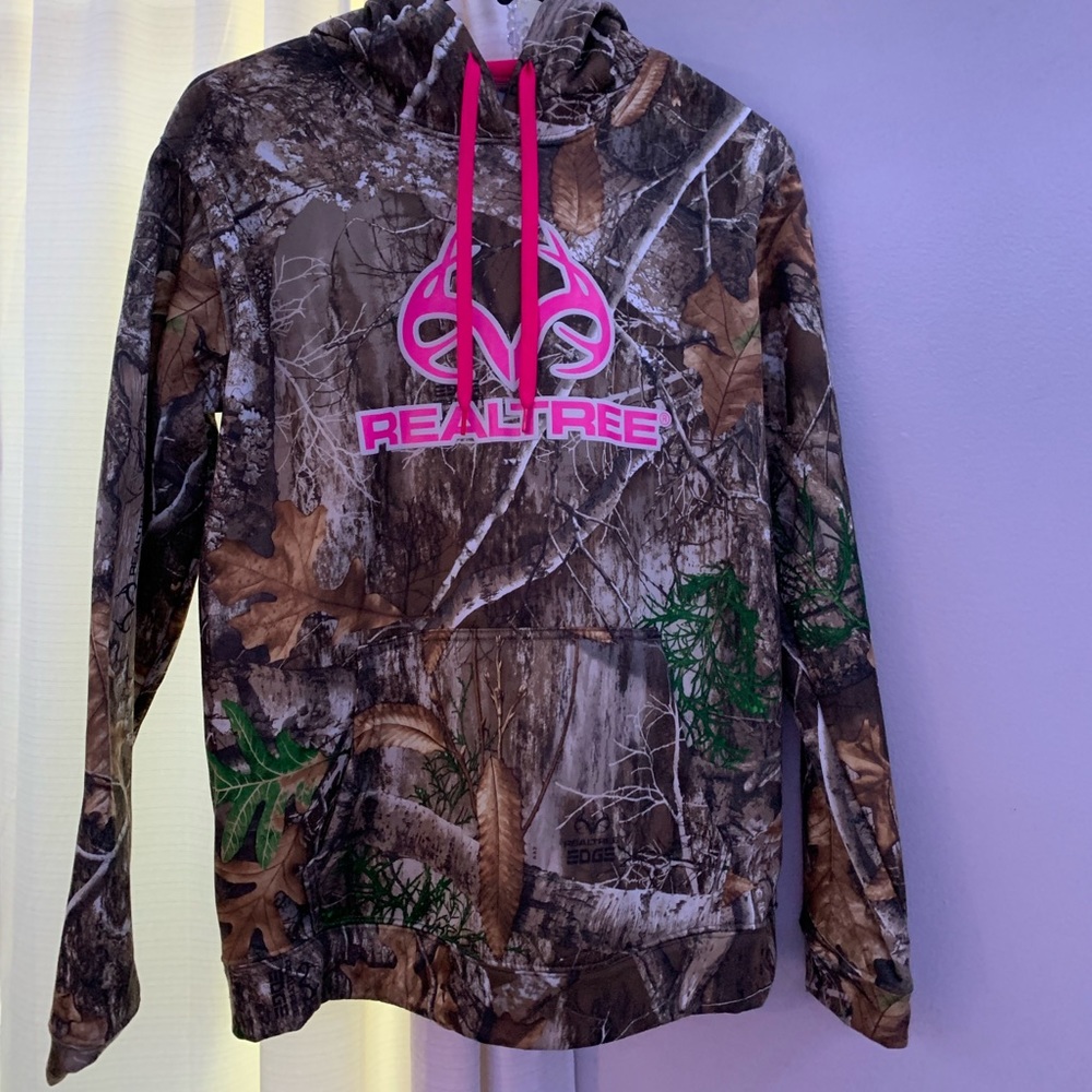 Real tree pullover hoodie